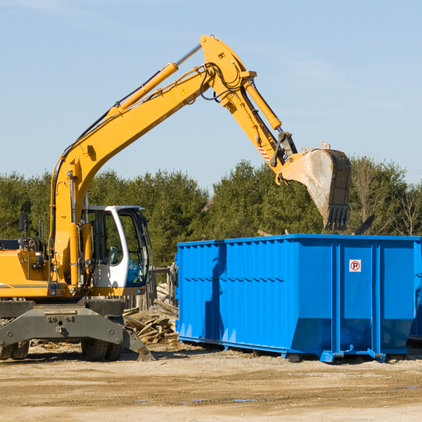 can i choose the location where the residential dumpster will be placed in Webber